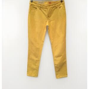 Anthropologie Pilcro No. 26 Hyphen Yellow Jeans Women's Size 30x28" Ankle Crop